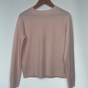 Uniqlo Cashmere Crewneck Sweater Soft Pink Size Large